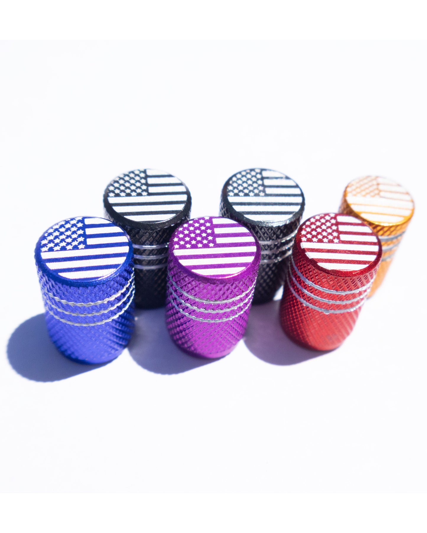 American Flag Valve Caps